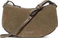 Kate Spade New York loop suede crossbody bag