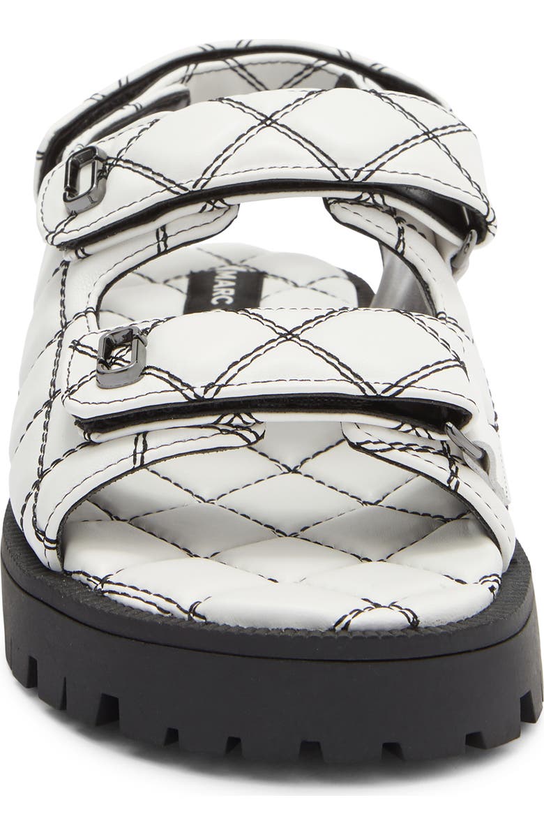 Marc Jacobs 'J' Quilted Sandal, Alternate, color, White