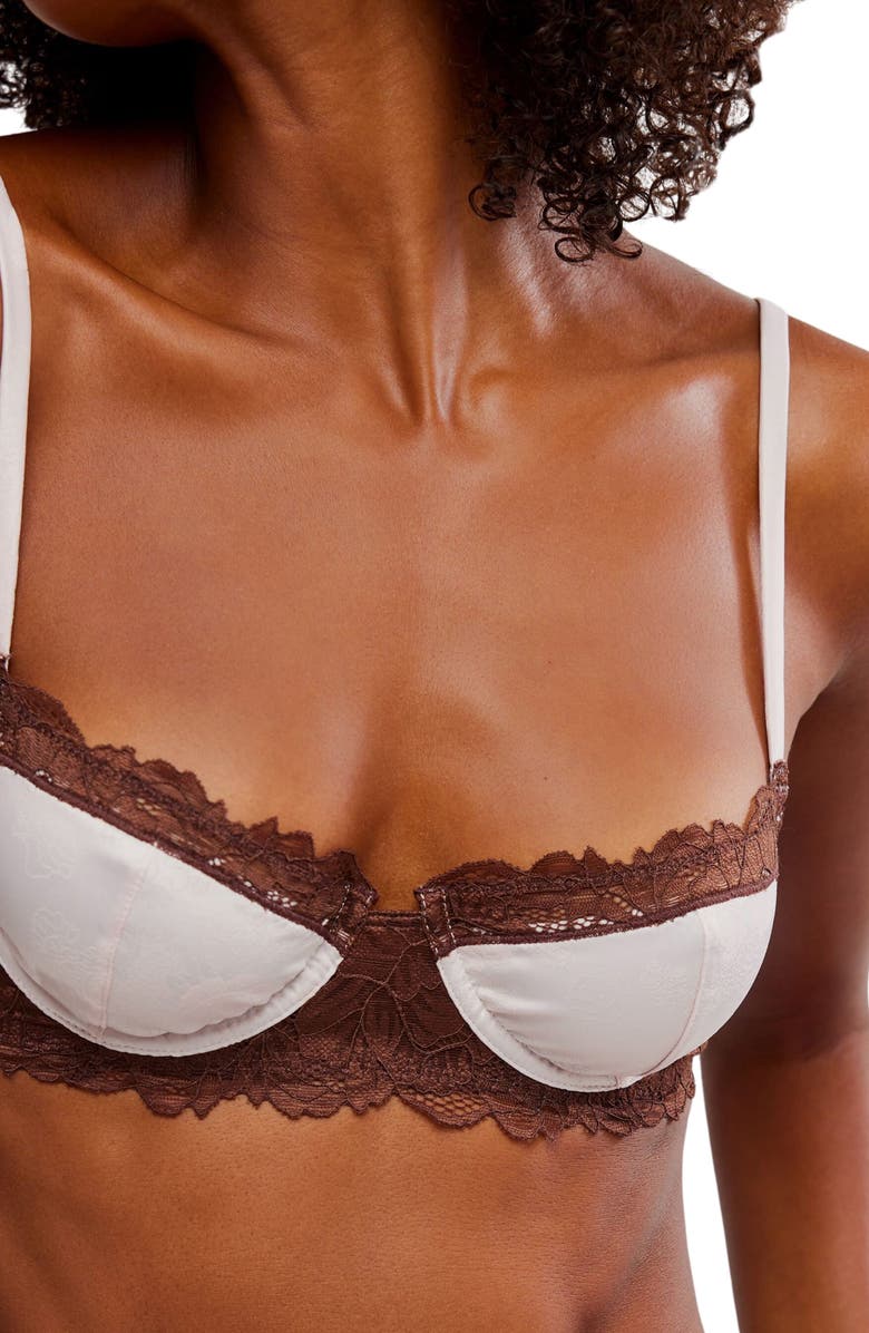 Free People Intimately FP Spring Fling Lace & Jacquard Underwire Bra, Alternate, color,