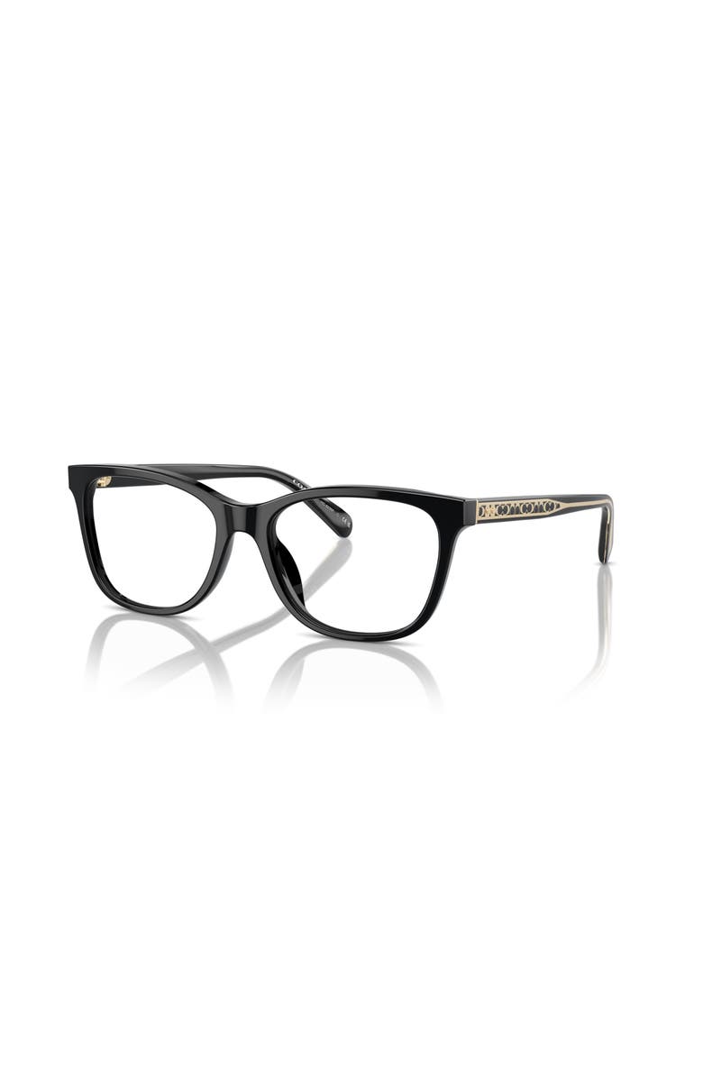 COACH 55mm Square optical glasses, Main, color, Black