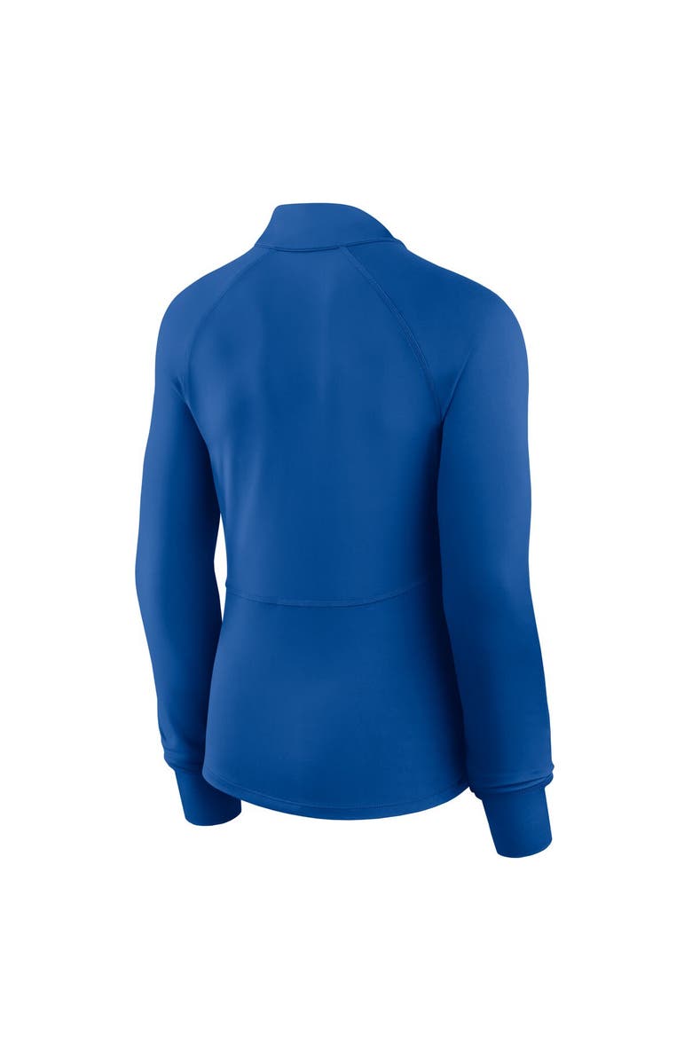 FANATICS Women's Fanatics Royal Los Angeles Dodgers Elements Raglan Tri-Blend Quarter-Zip Top, Alternate, color, Royal