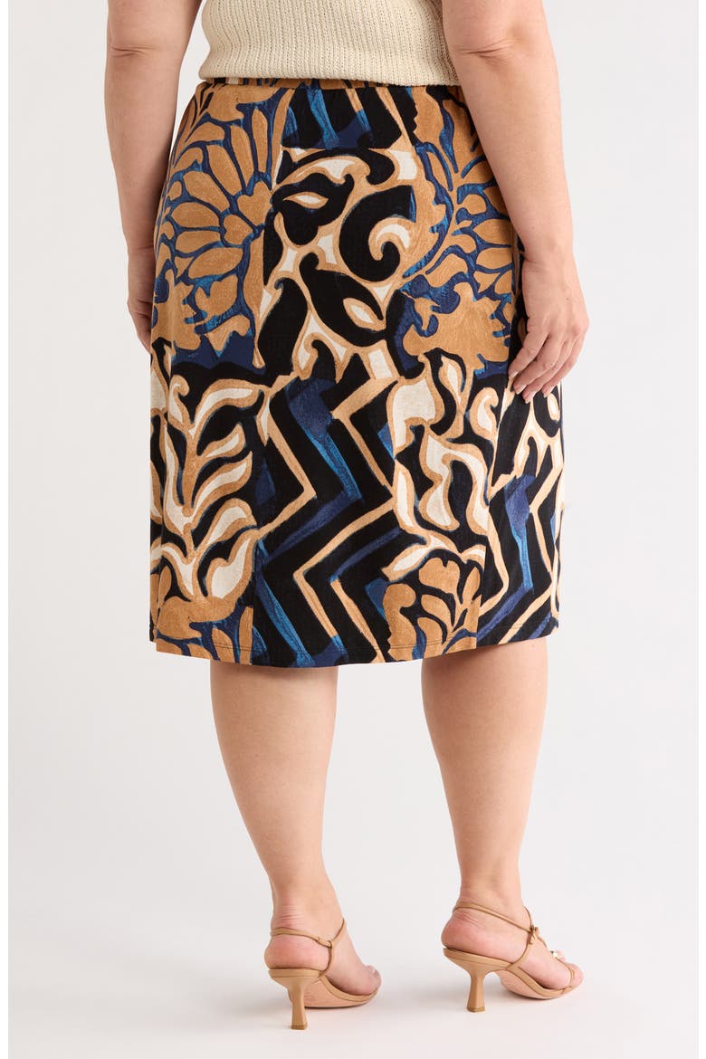 Deco Blooms Knit Skirt, Alternate, color, BLUE MULTI
