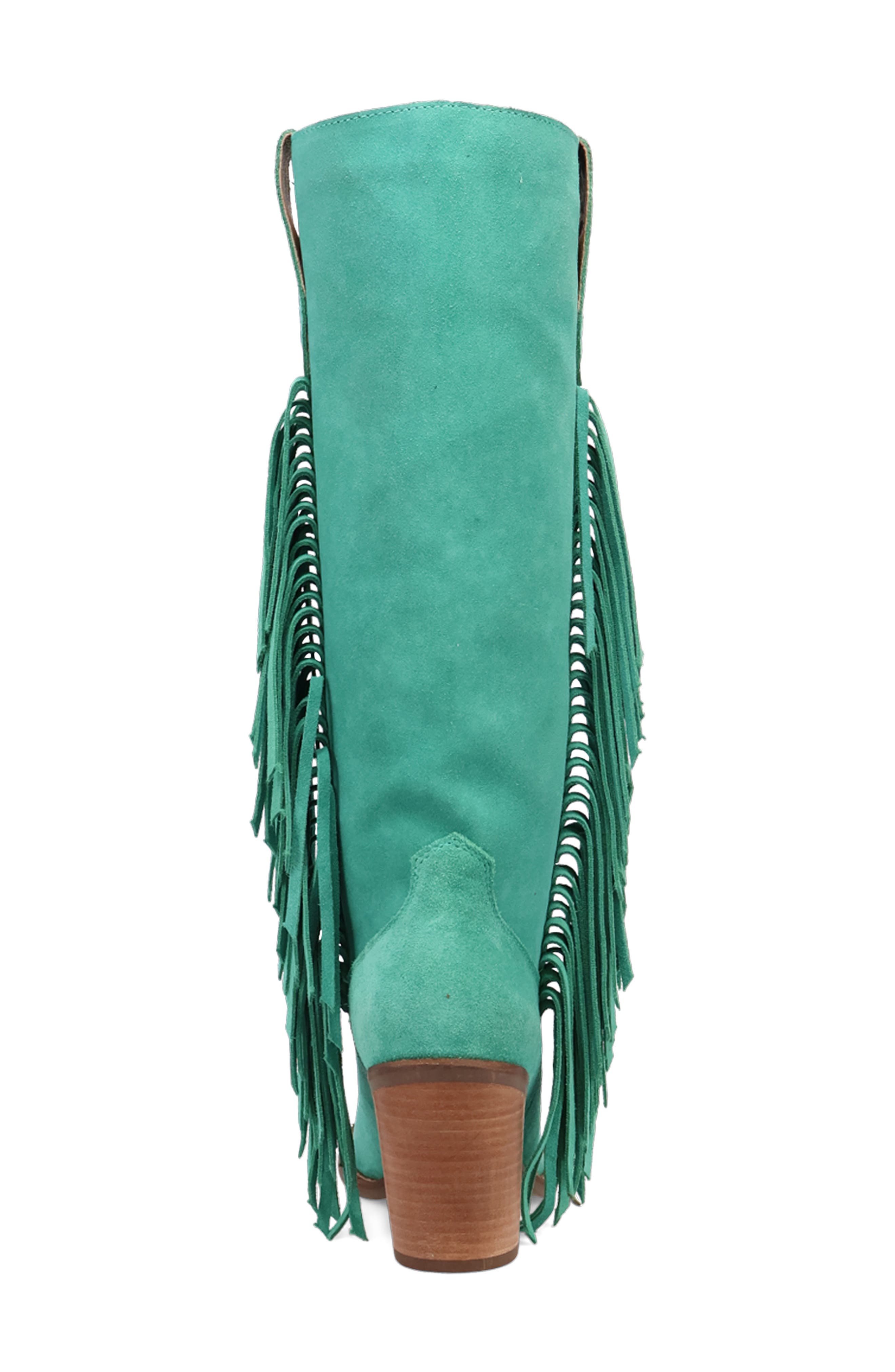 Twister Knee High Western Boot, Alternate, color, GREEN