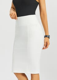 Betabrand Power Down High Waist Pencil Skirt