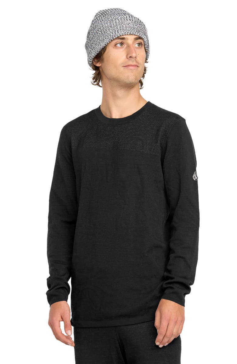 Volcom Engineered Crew Neck Merino Wool T-Shirt, Alternate, color, 