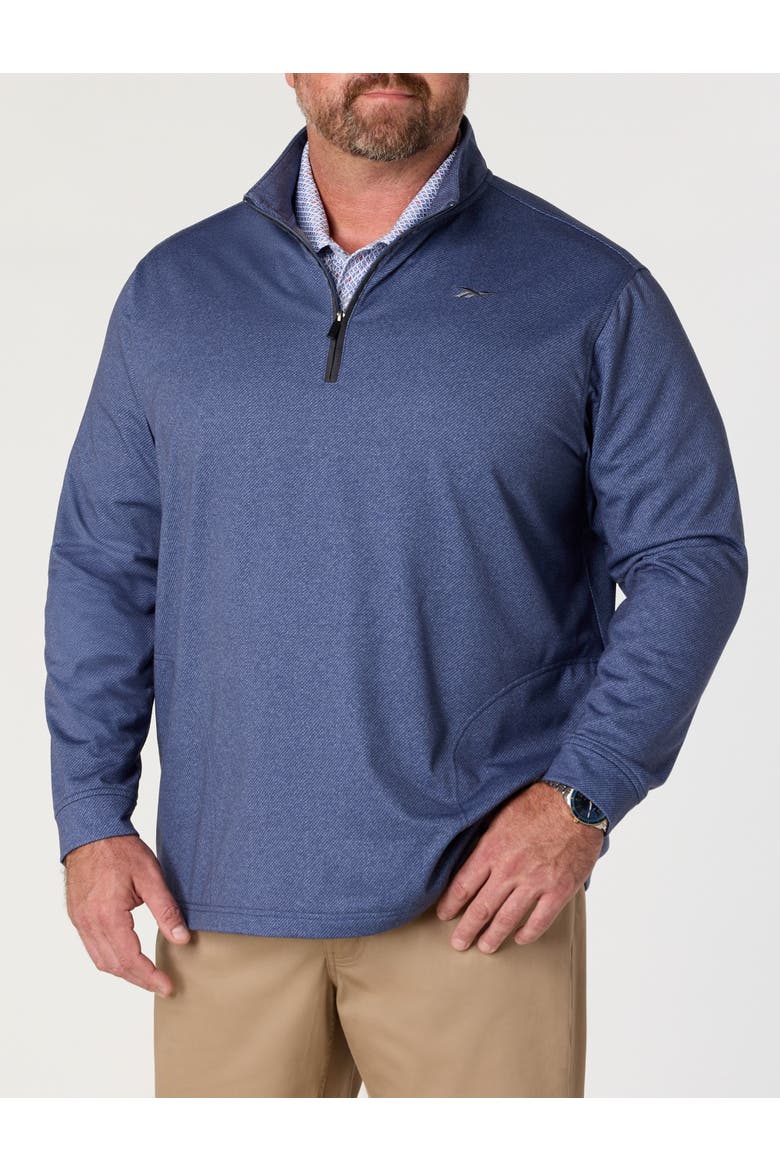 Big & Tall Textured 1/4-Zip Pullover, Main, color, LEGACY BLUE