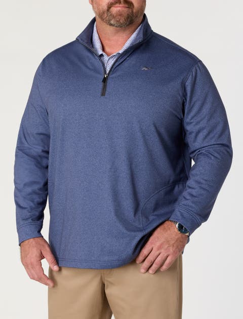 Big & Tall Textured 1/4-Zip Pullover
