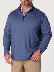 Reebok Big & Tall Textured 1/4-Zip Pullover