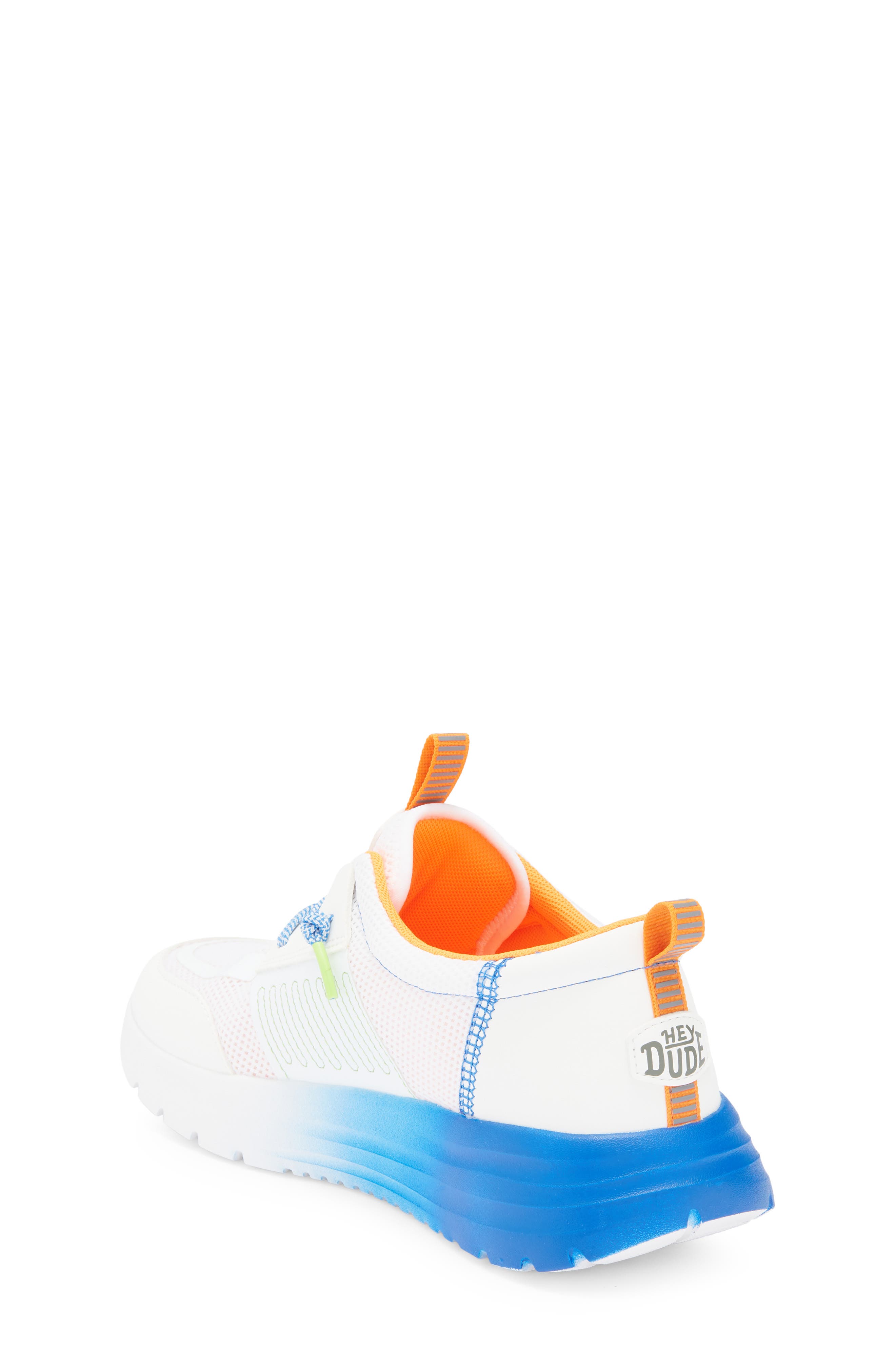 Hey Dude Kids' Sirocoo Play Sneaker, Alternate, color, White/ Blue