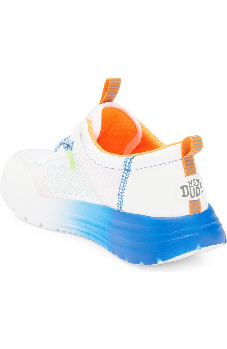 Hey Dude Kids' Sirocoo Play Sneaker, Alternate, color, White/ Blue