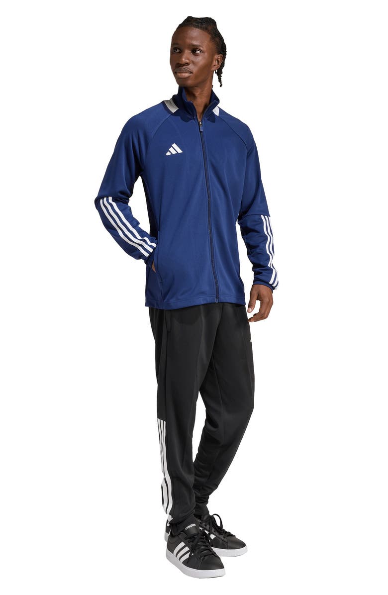 adidas Sereno AEROREADY Track Jacket, Alternate, color, Dark Blue/ White