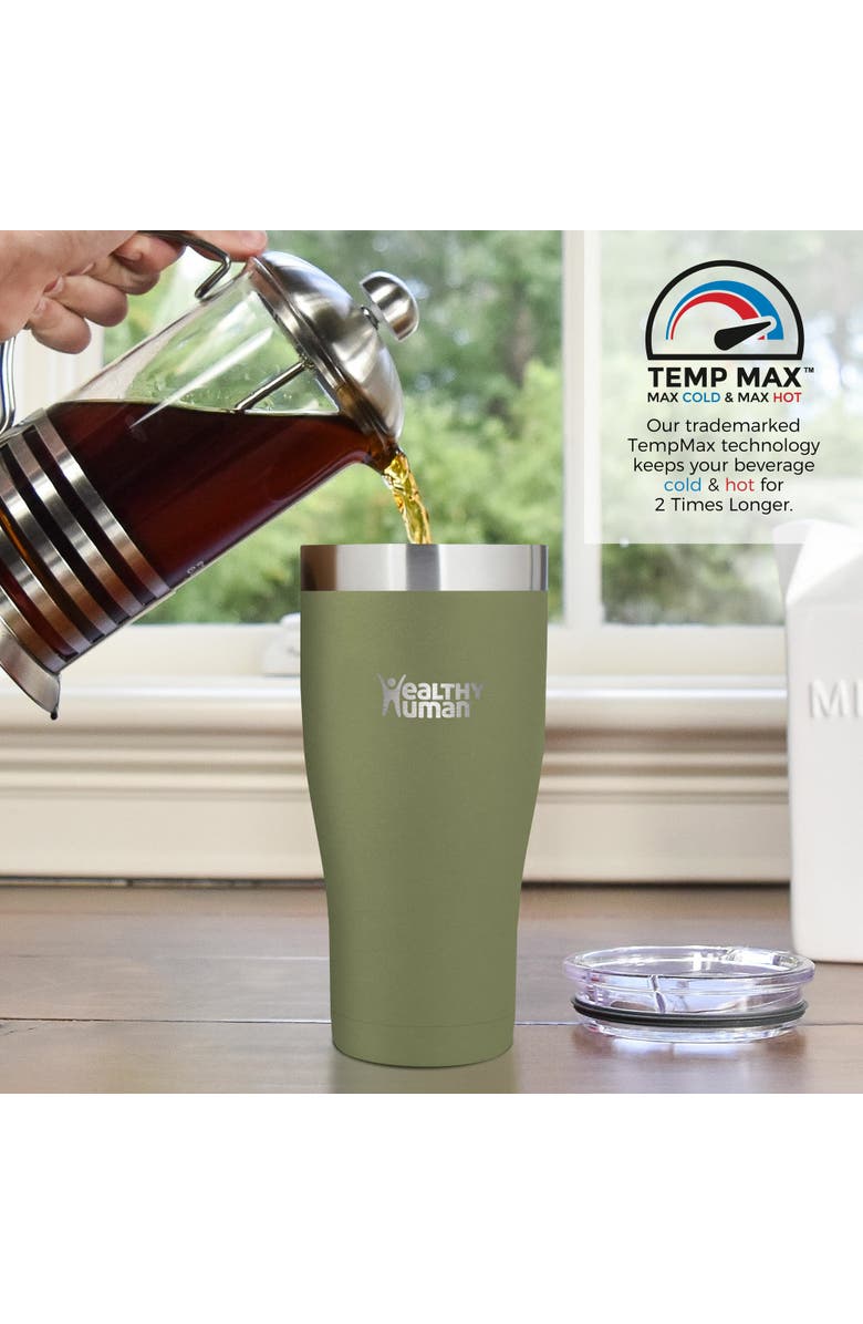 Healthy Human Stainless Steel Tumbler 
Lid, 32 oz Olive, Alternate, color, Green