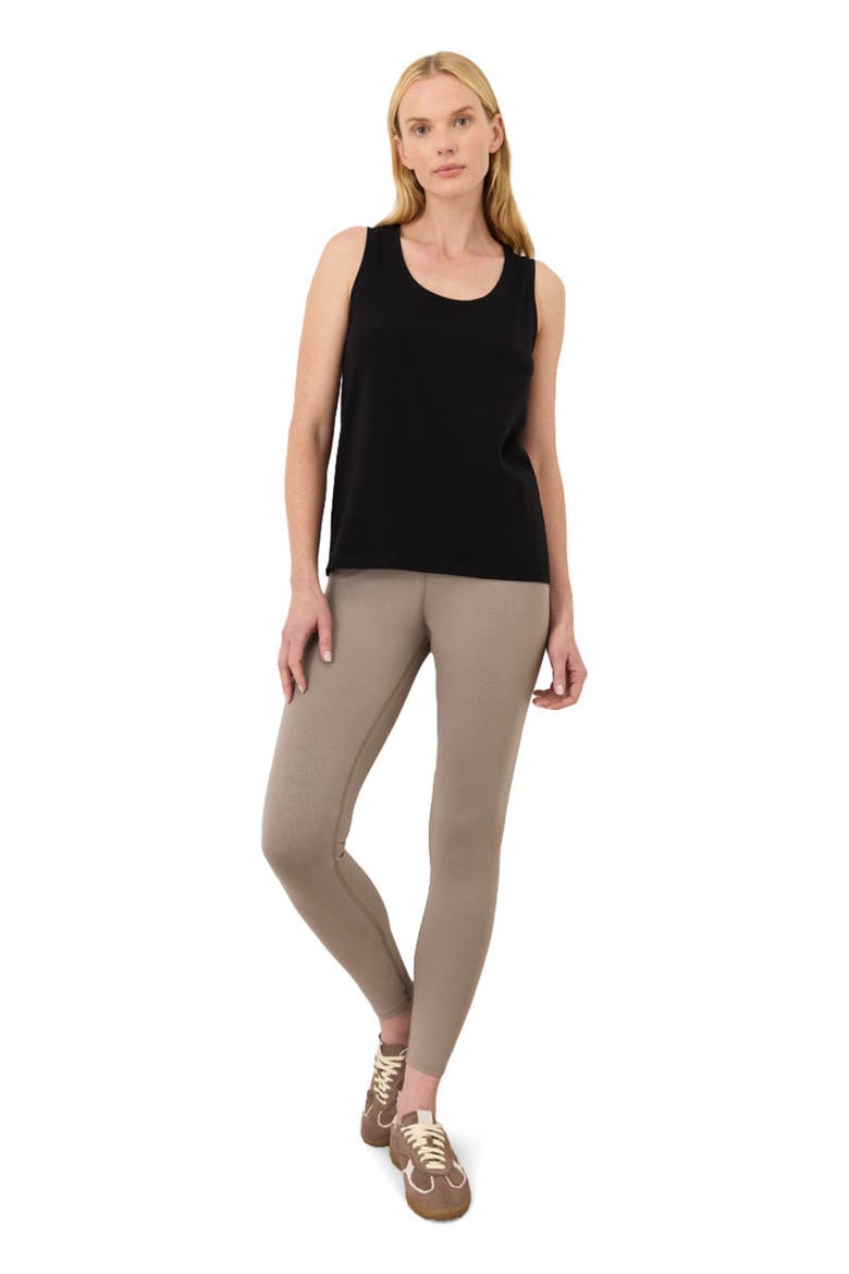 Luxe Essential Scoop Neck Tank Made With Organic Cotton, Main, color, Black