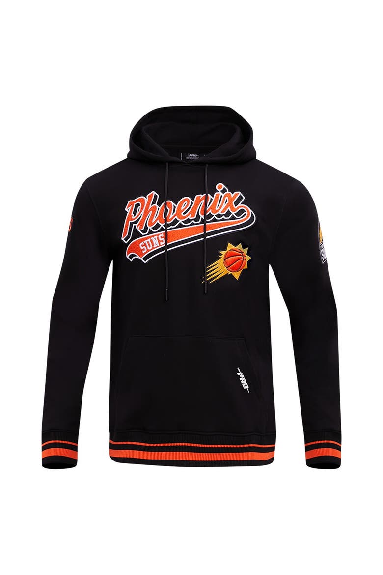 Men's Pro Standard Black Phoenix Suns Script Tail Pullover Hoodie, Alternate, color, Black