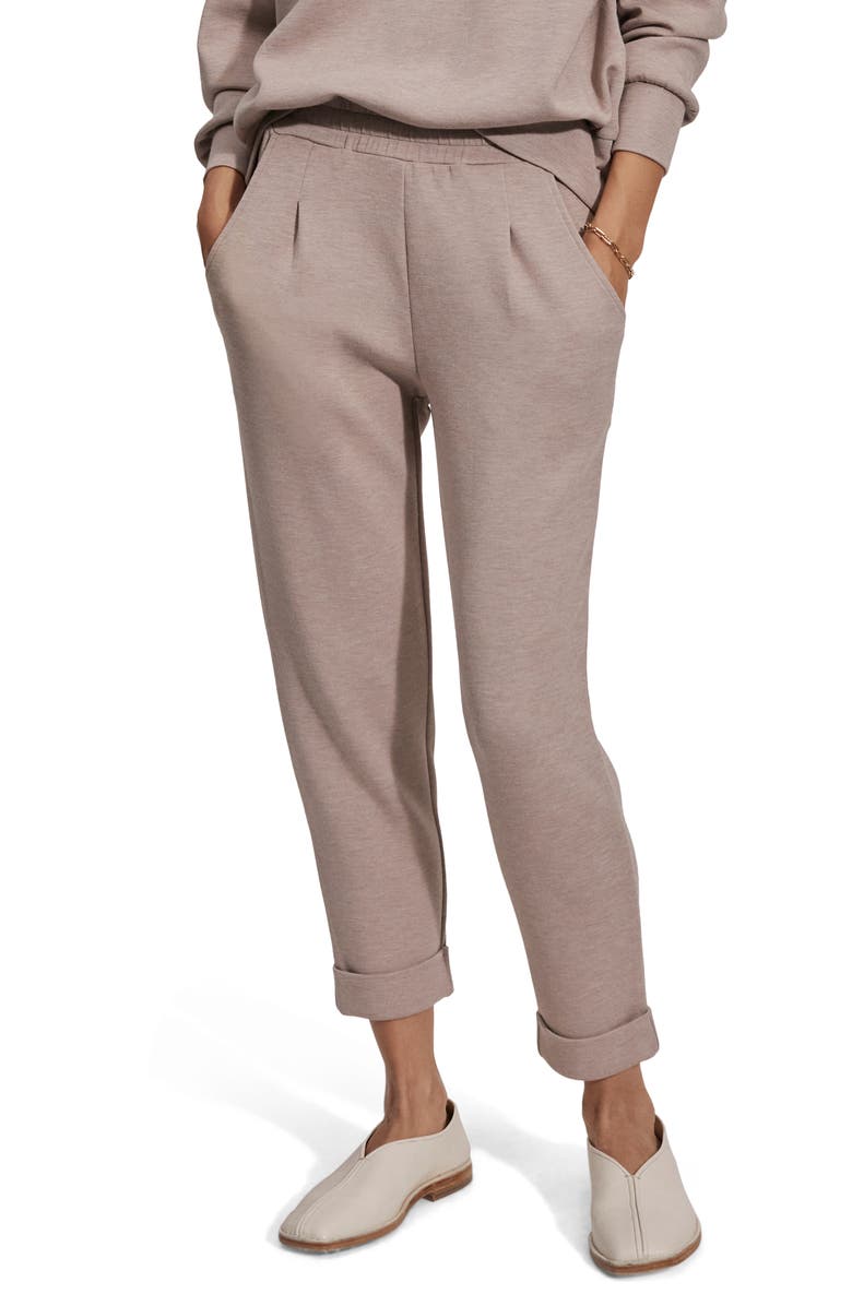 Varley Rolled Cuff Pants, Main, color, Taupe Marl