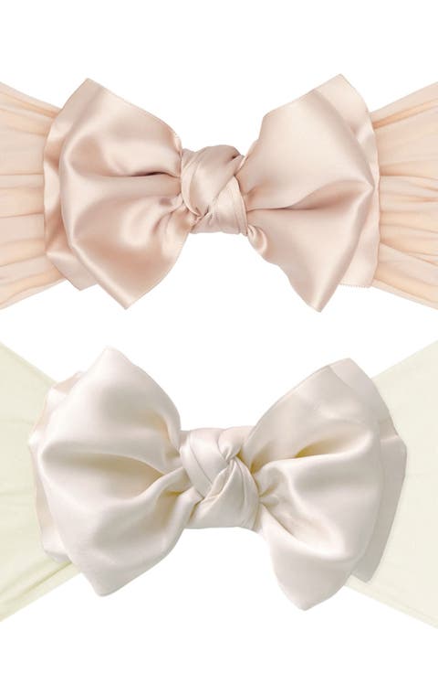 2-Pack Fab Bow Satin Headbands (Baby)