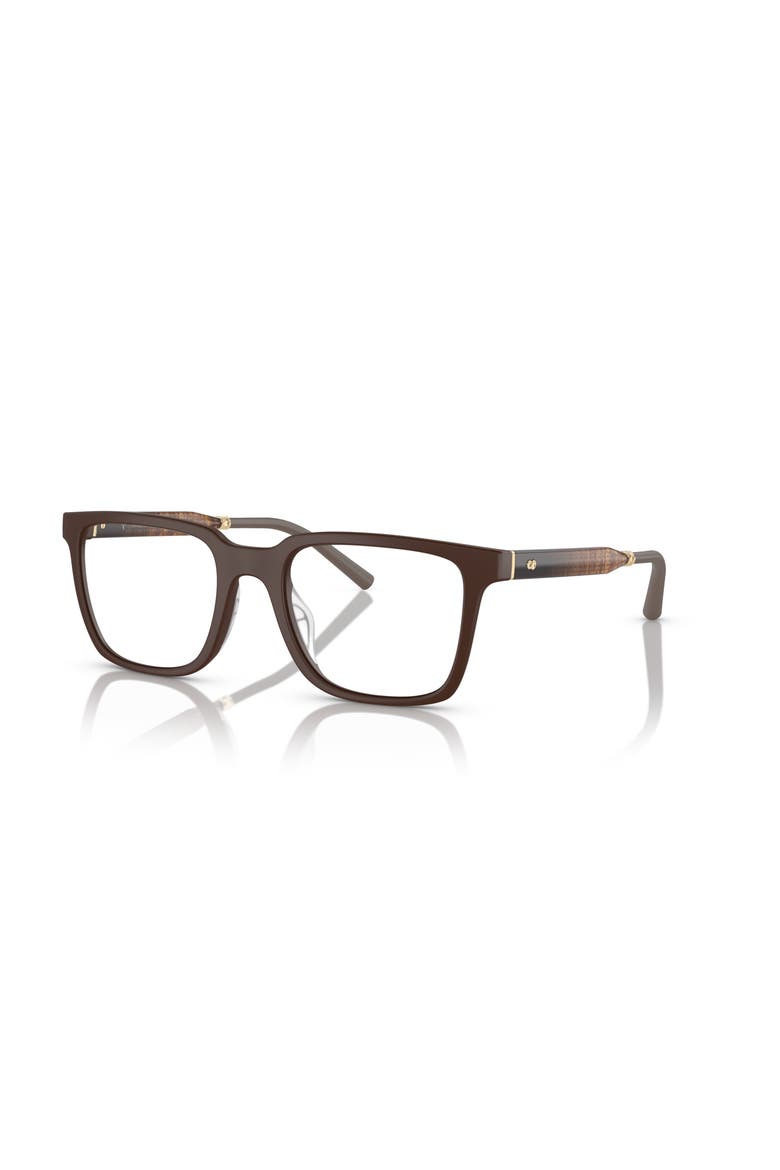 52mm Rectangle optical glasses, Main, color, Brown