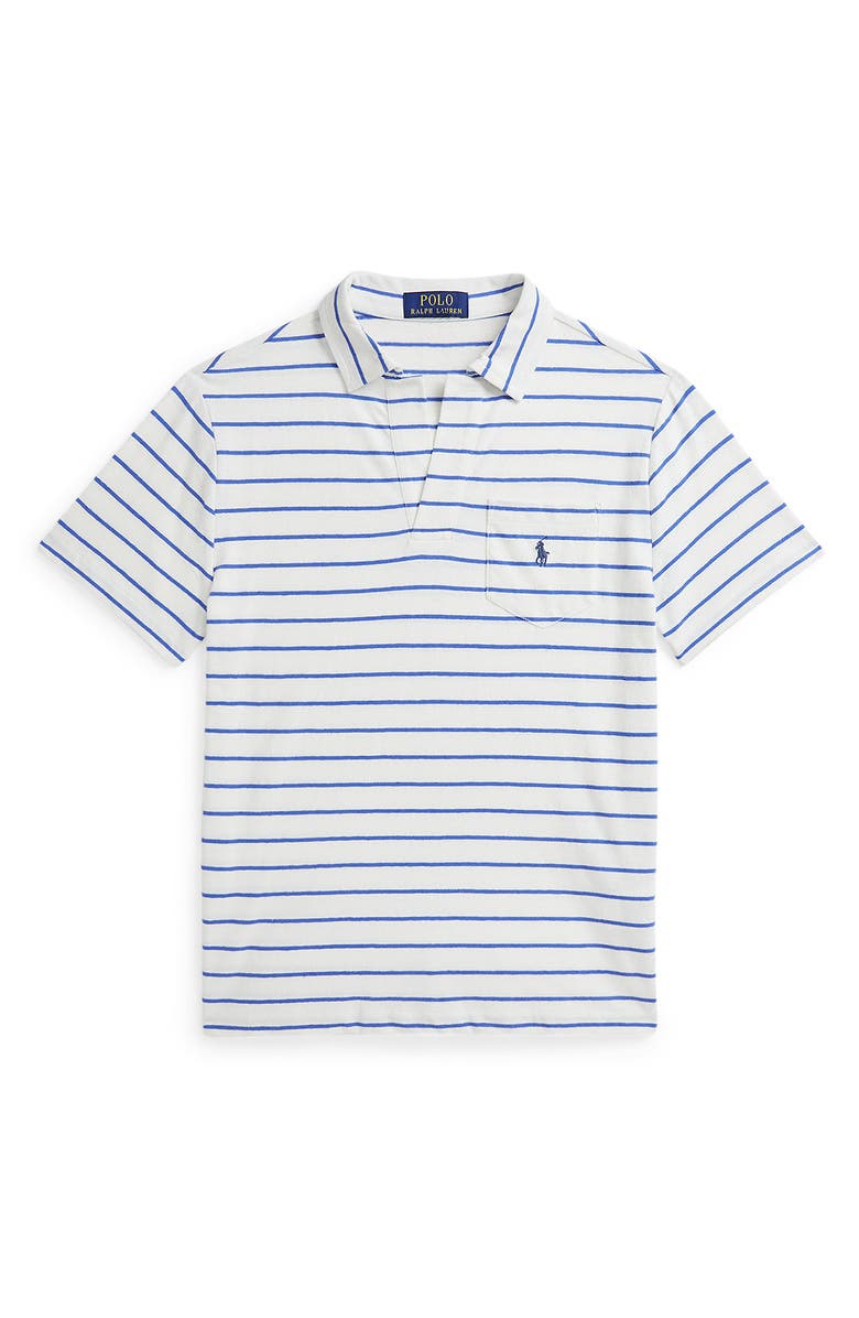Polo Ralph Lauren Kids' Stripe Cotton Johnny Collar Polo, Main, color, 