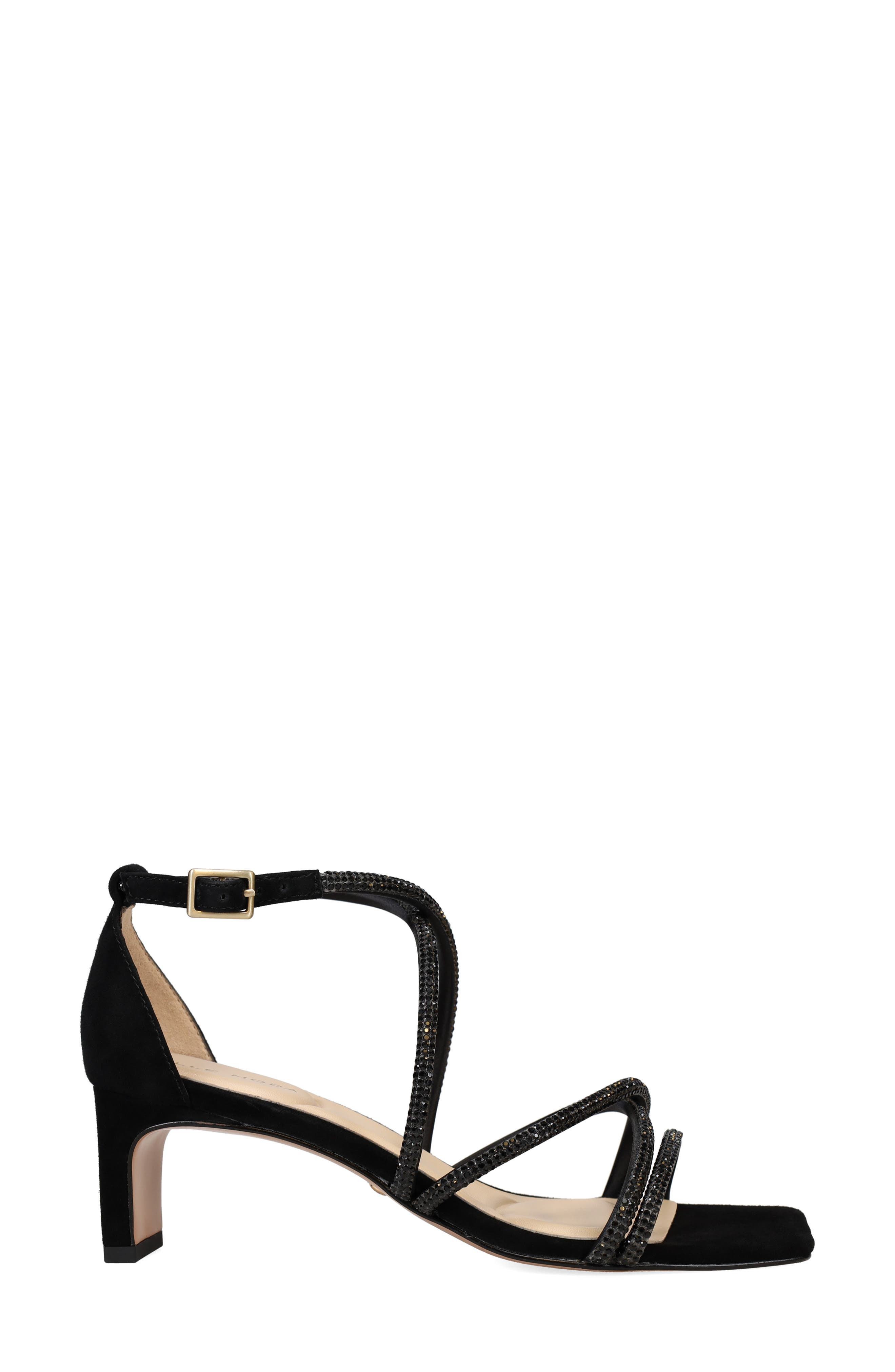 Pelle Moda Teena Ankle Strap Sandal, Alternate, color, Black