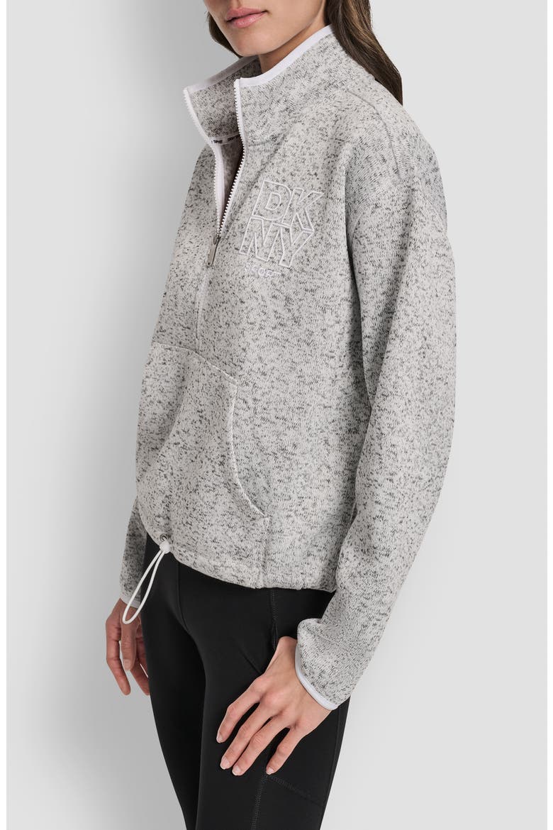 Half Zip Sweatshirt, Alternate, color, OPTIC HEATHER