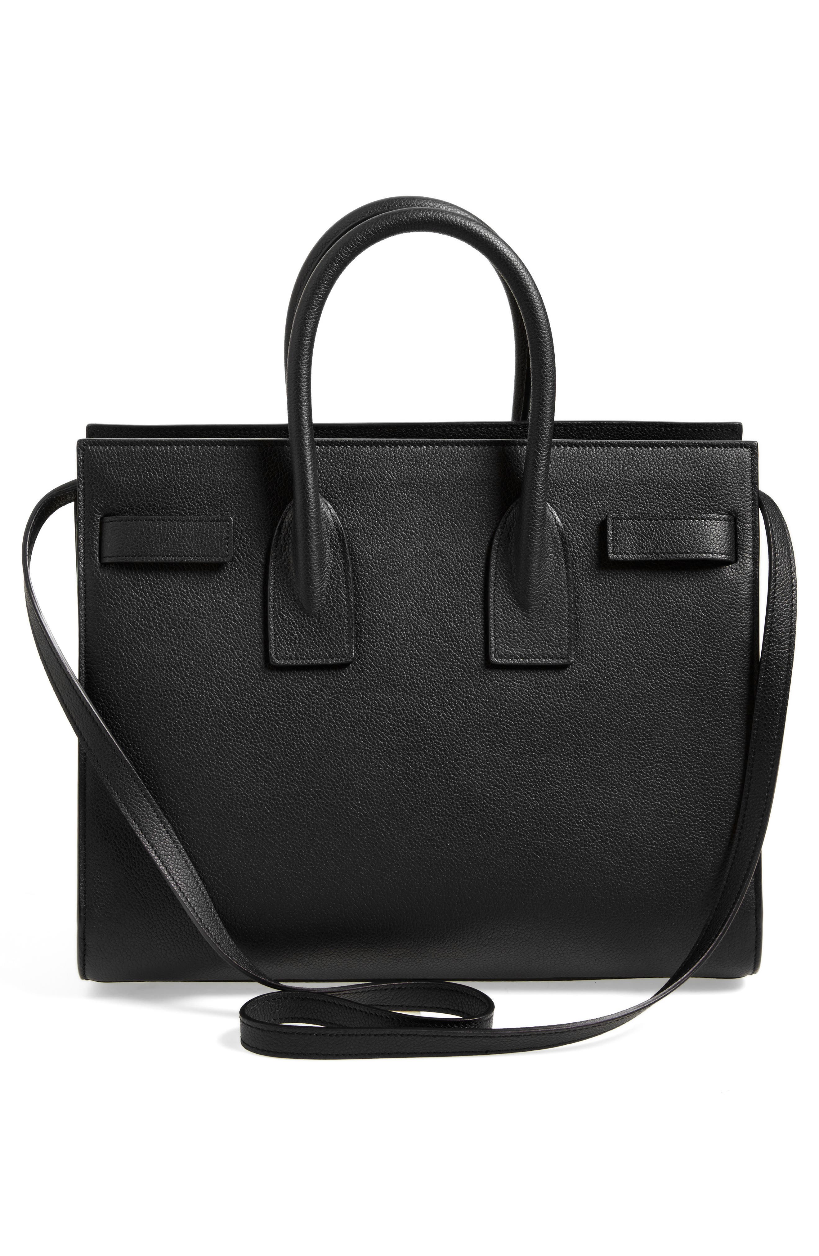 Saint Laurent 'Small Sac de Jour' Grained Leather Tote, Alternate, color, 