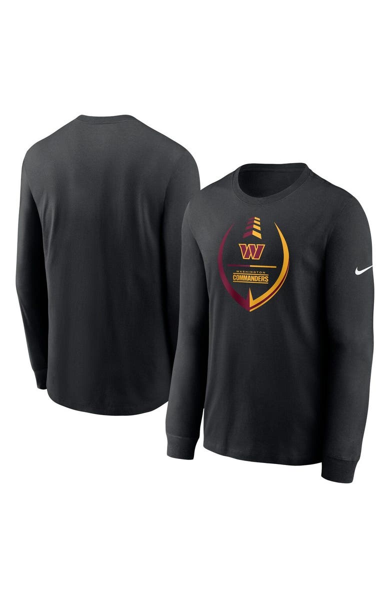 Nike Men's Nike Black Washington Commanders Icon Legend Long Sleeve T-Shirt, Main, color,
