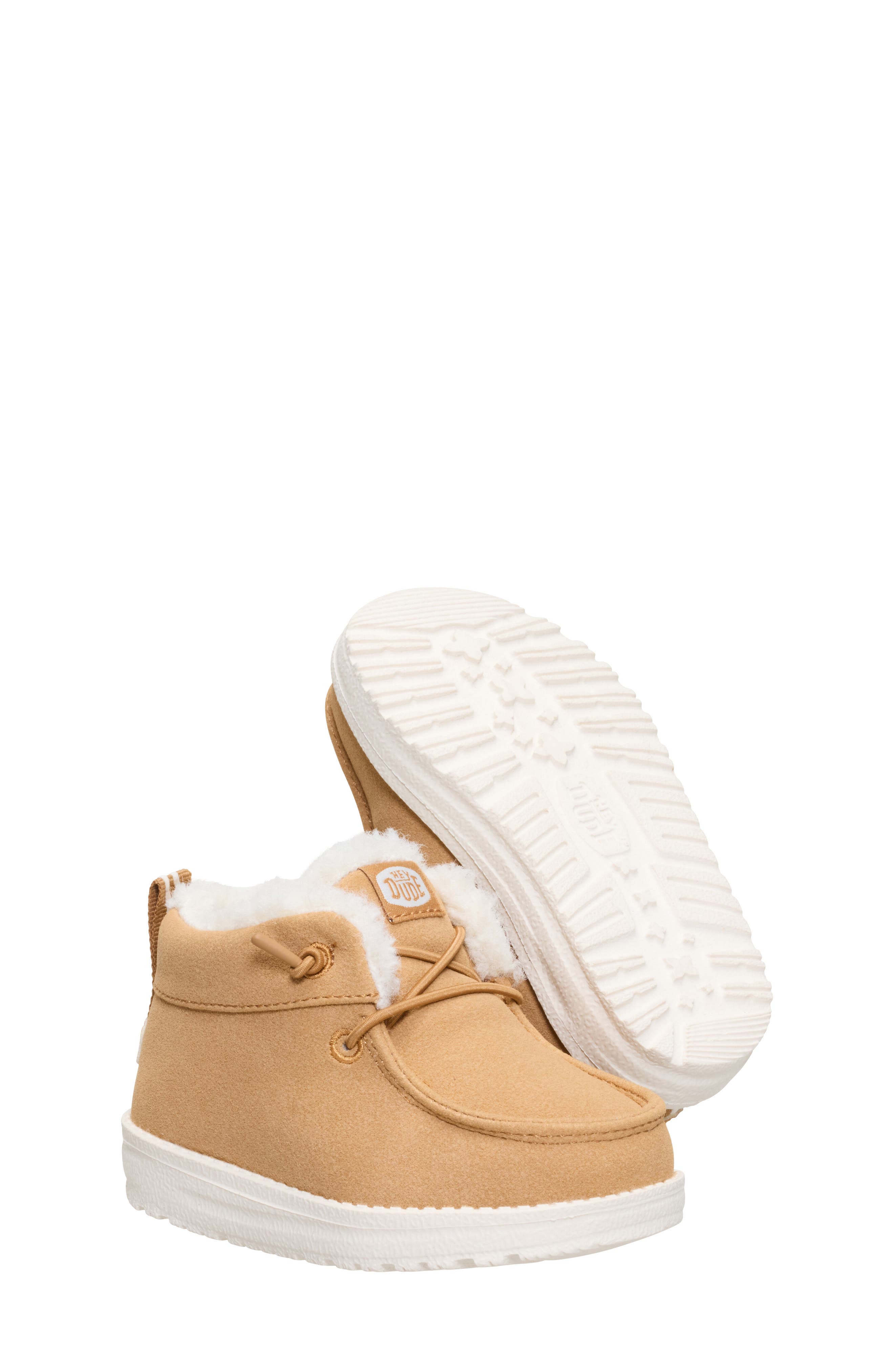 Kids' Lil Dude Cozy Slip On, Alternate, color, BROWN