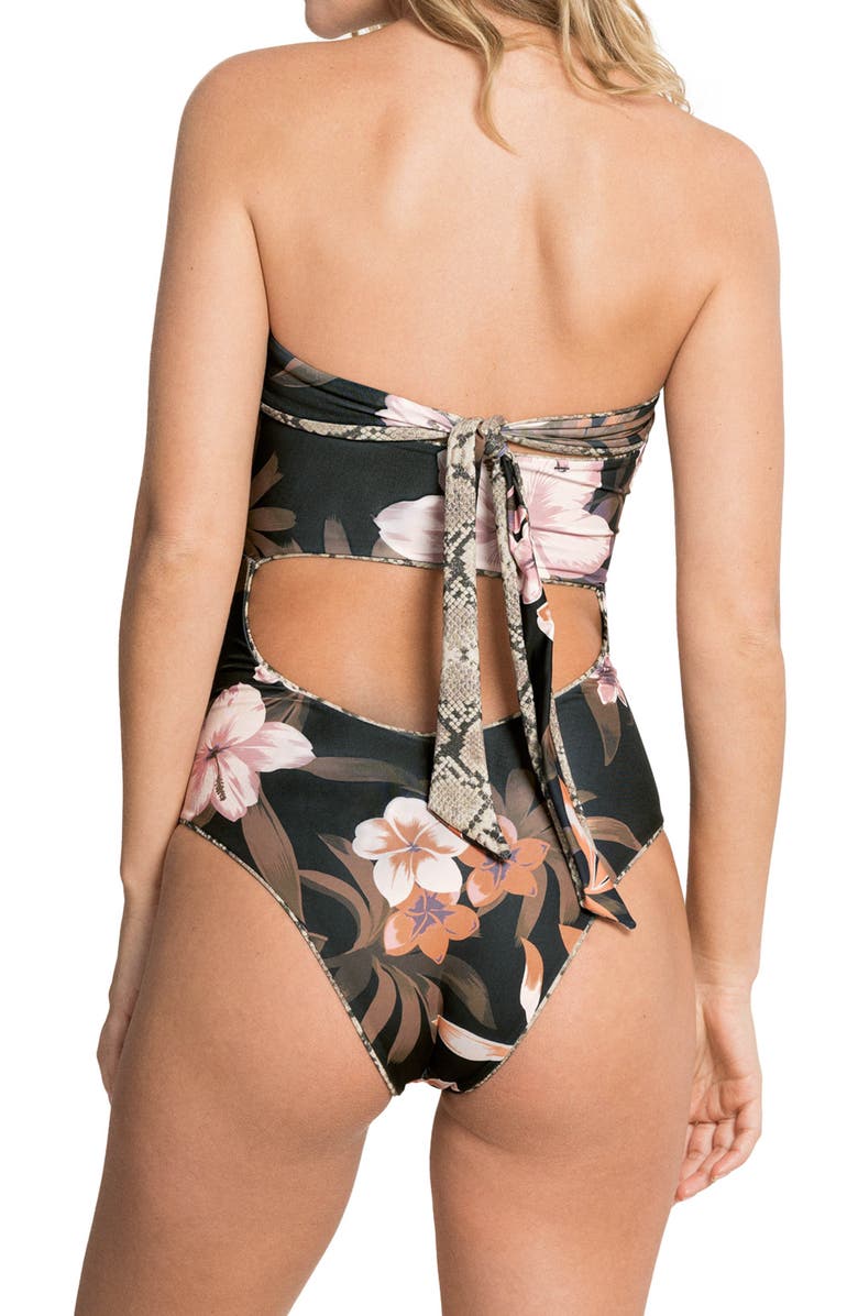 Maaji Ivonne Python Reversible Print One-Piece Swimsuit, Alternate, color,