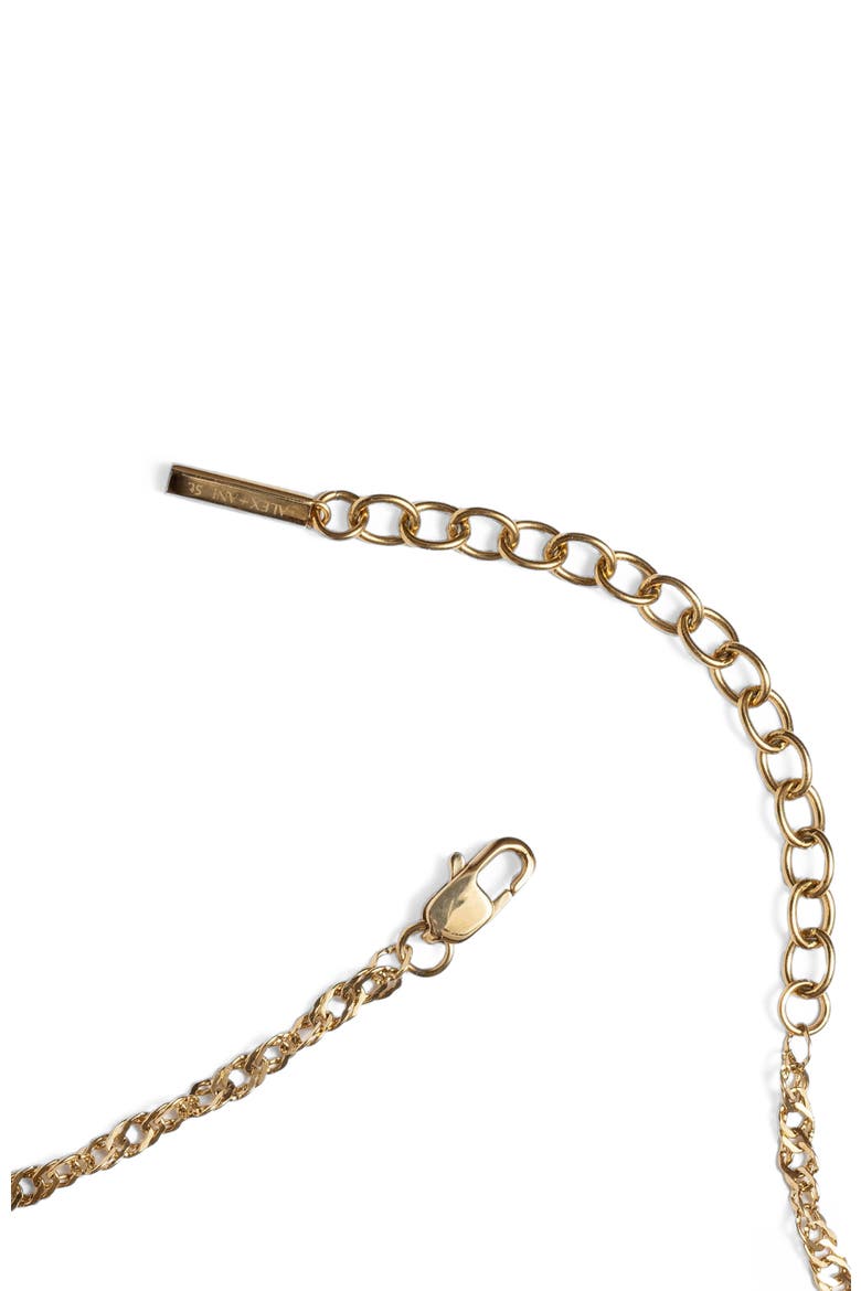 Singapore Chain Layering Necklace, Alternate, color, Gold