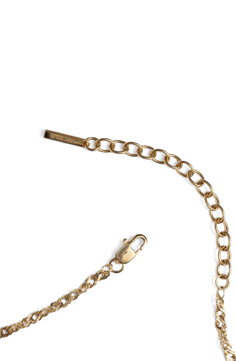 Alex and Ani Singapore Chain Layering Necklace, Alternate, color, Gold
