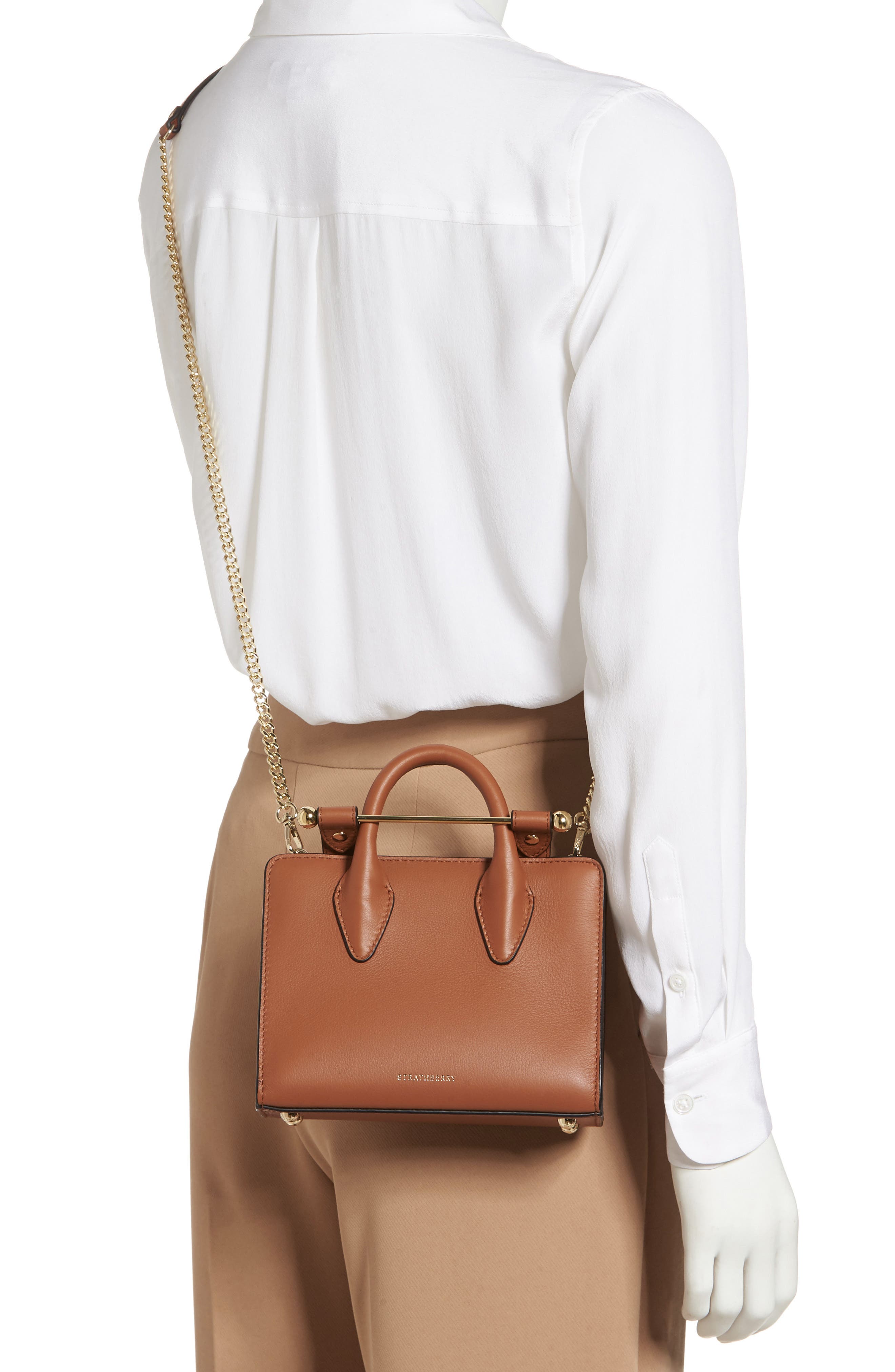 Strathberry Nano Leather Tote, Alternate, color, 