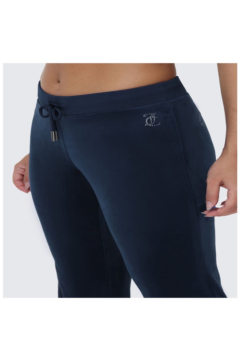 Rib Waist Track Pant With Double Bling, Alternate, color, REGAL BLUE