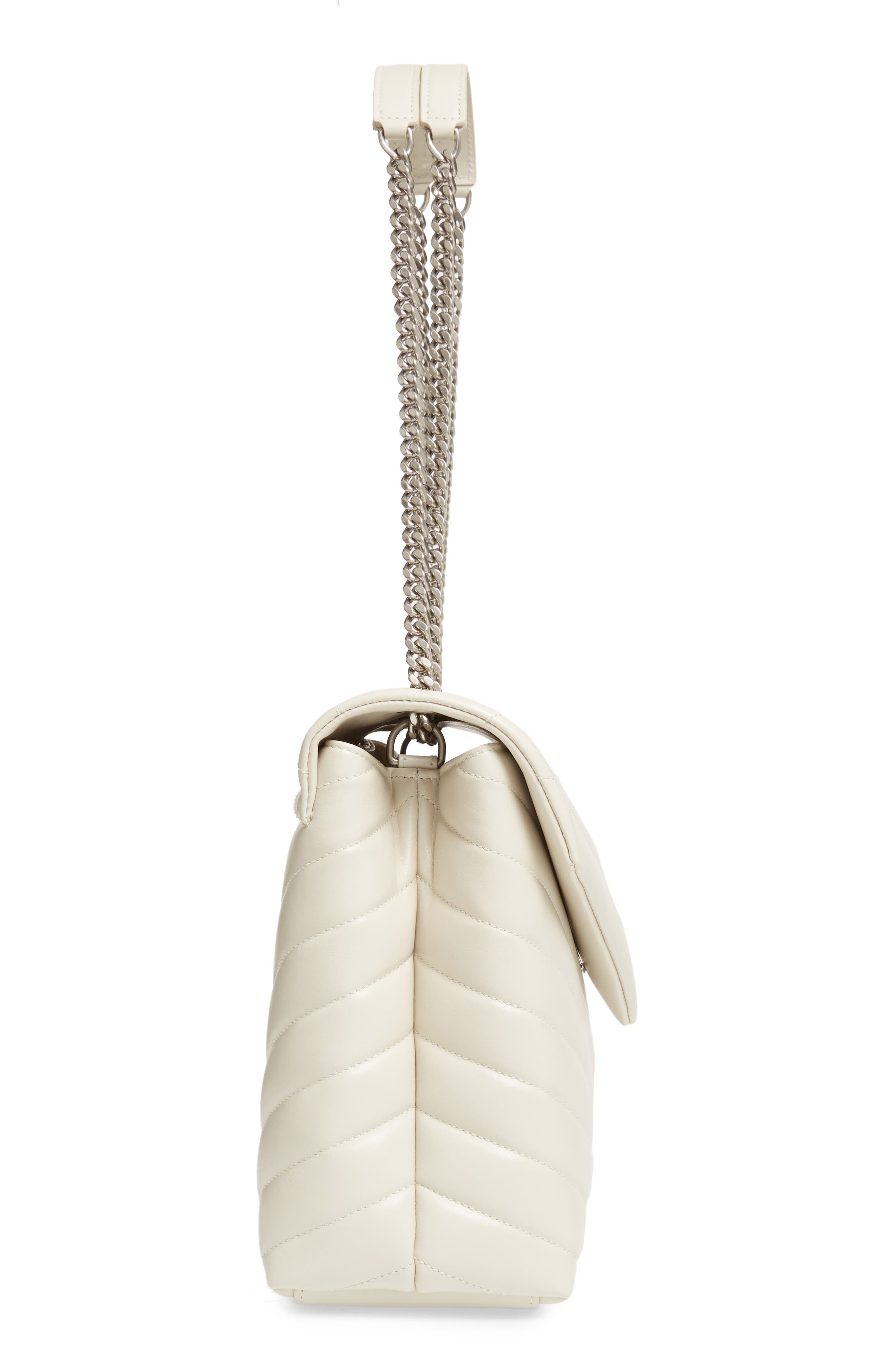 Женские сумки Saint Laurent Medium Loulou Matelassé Leather Shoulder Bag — фото 6