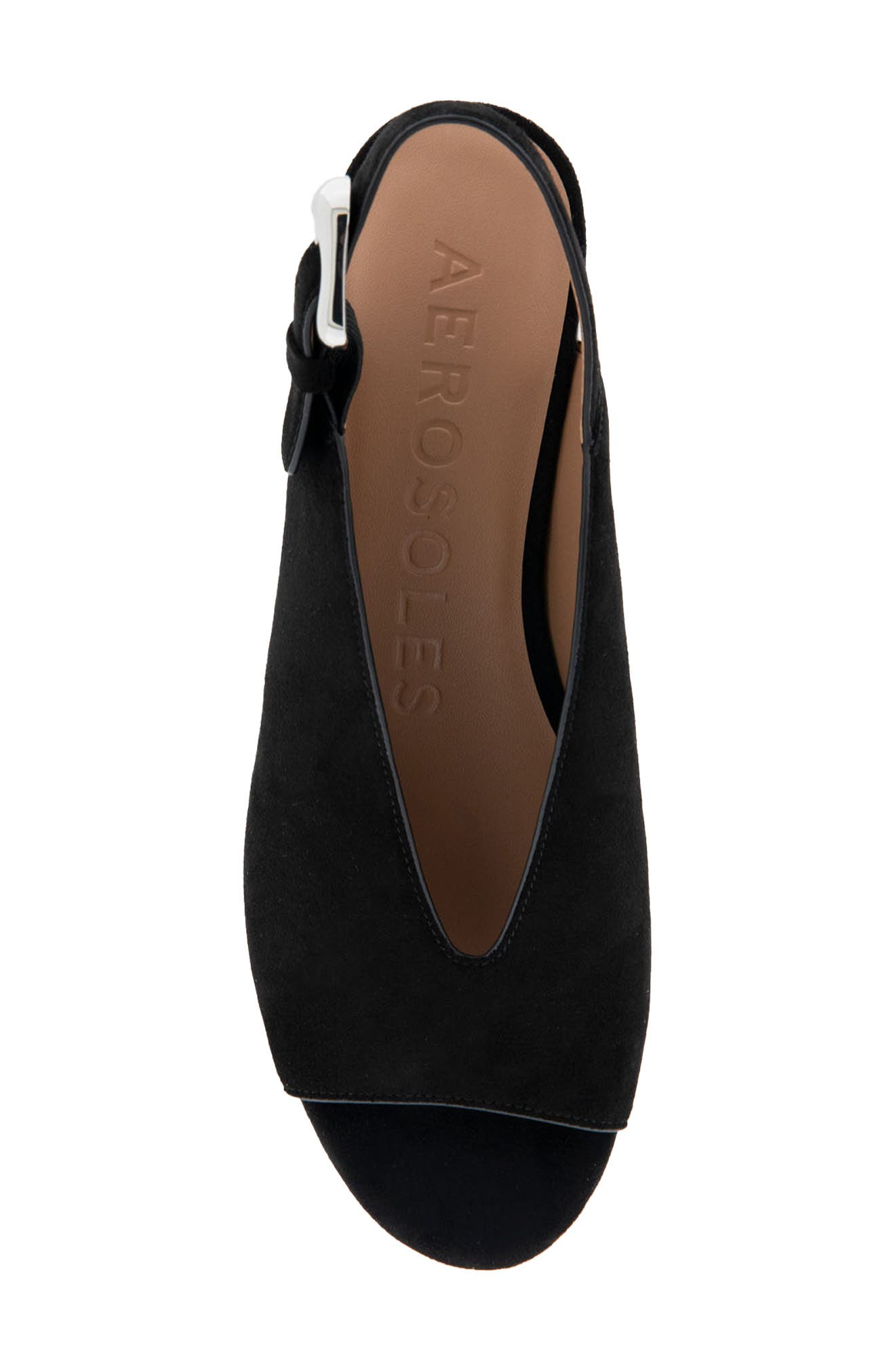 Cornelia Slingback Platform Sandal, Alternate, color, BLACK SUED