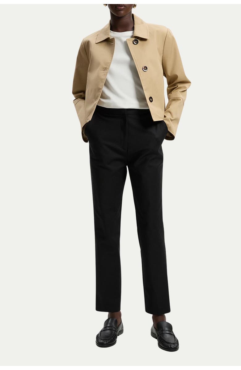 Karen Millen Essential Techno Woven Trousers, Alternate, color, Black