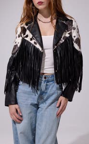 AZALEA WANG Olandria Fringe Jacket