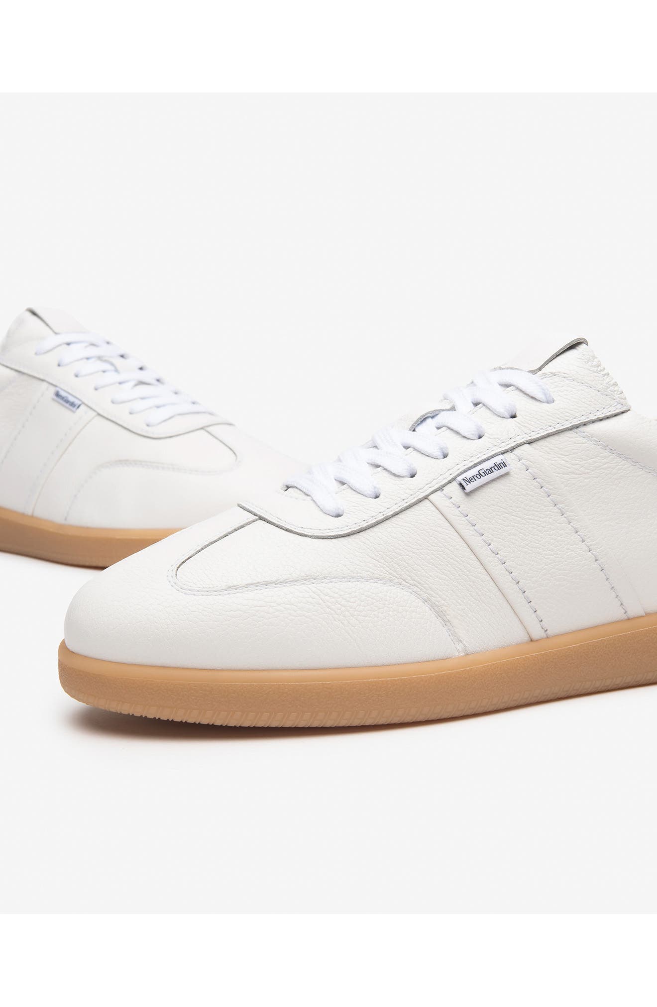 NeroGiardini Low Top Sneaker, Alternate, color, White