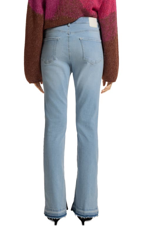 Hugo Boss Boss Orange Rosa Split Bootcut Jeans In Blue