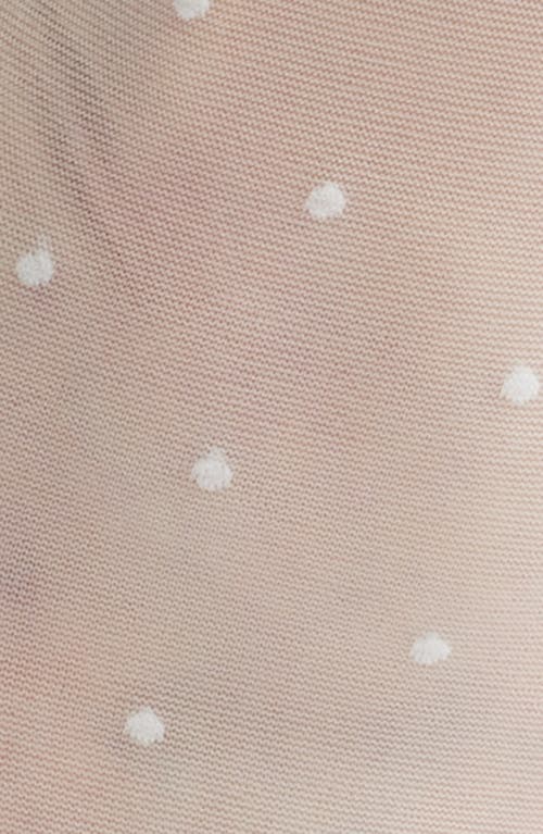 Nordstrom Everyday Sheer Dot Ankle Socks In White