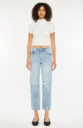 KanCan Missy High Rise Slim Straight Leg Jeans