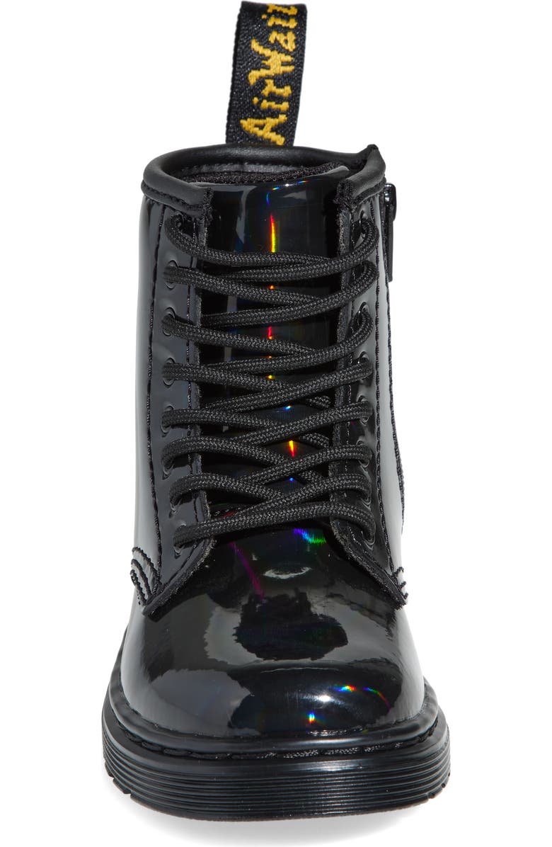 Dr. Martens Kids' 1460 Black Rainbow Boot, Alternate, color, Black