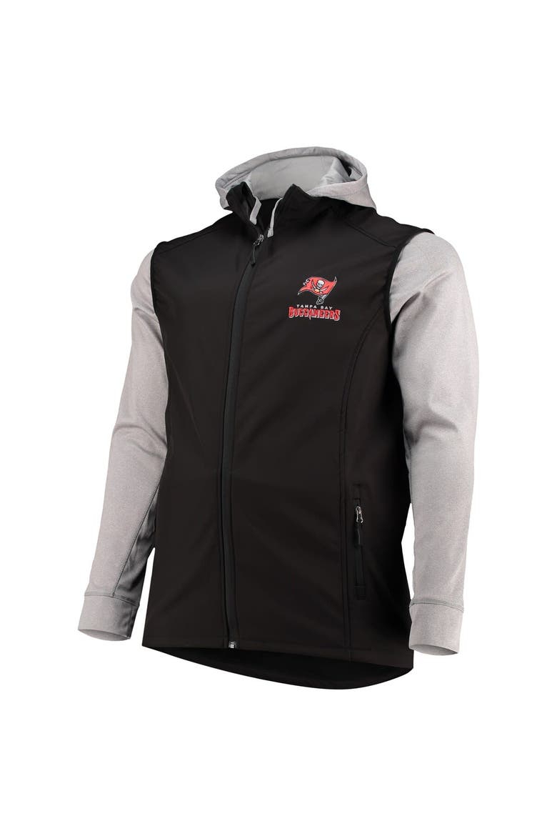 Men's Dunbrooke Black/Gray Tampa Bay Buccaneers Big & Tall Alpha Full-Zip Hoodie Jacket, Alternate, color, Black