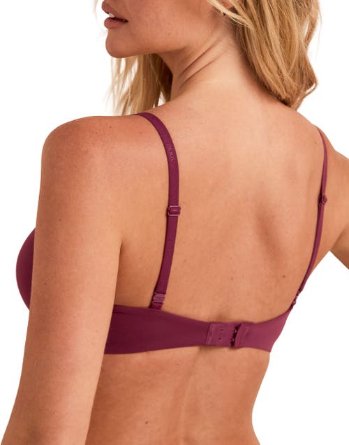 Adore Me Natalya Push Up Plunge Bra In Purple