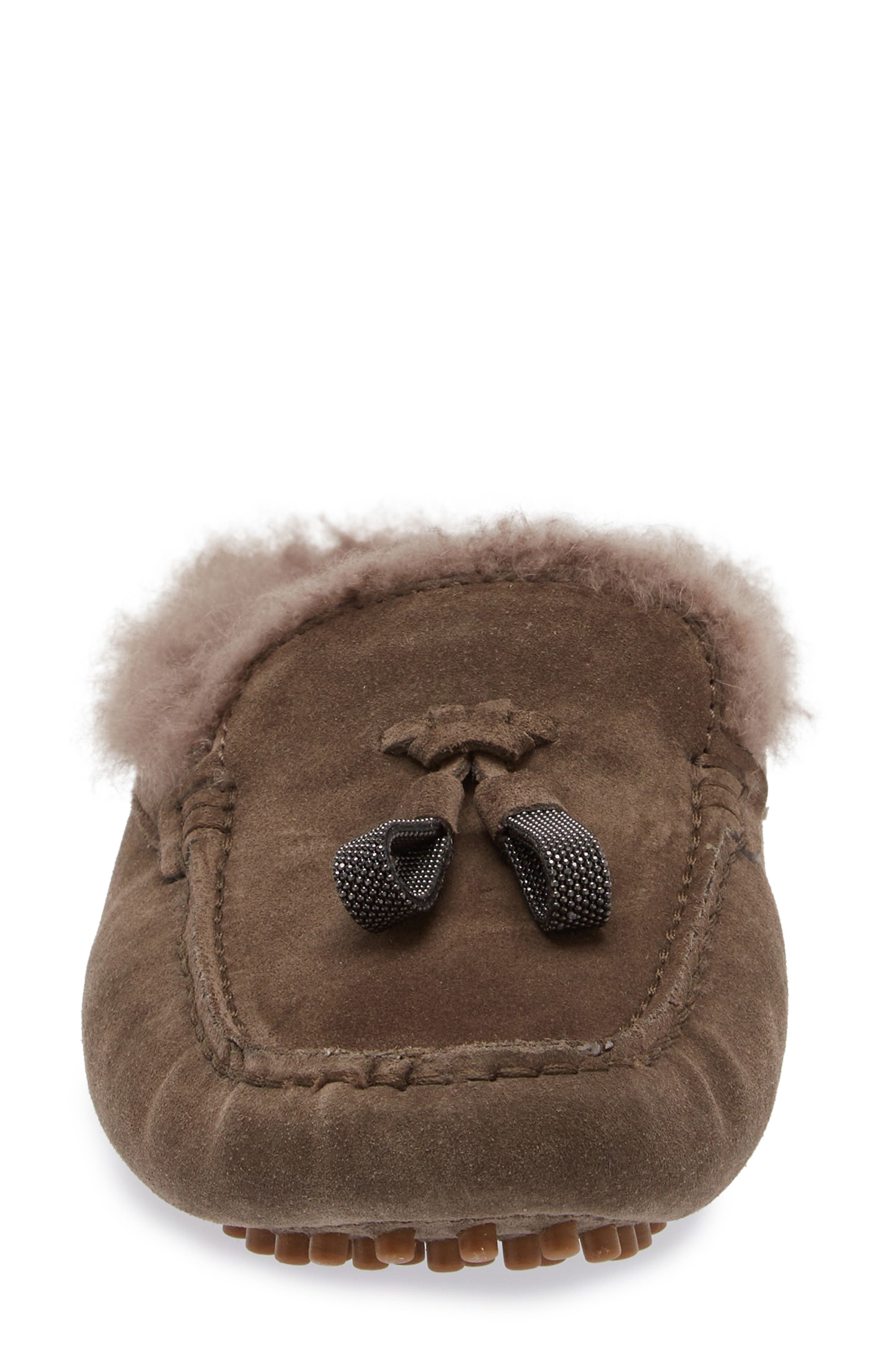 Brunello Cucinelli Genuine Shearling Slipper, Alternate, color, C8769 Torba