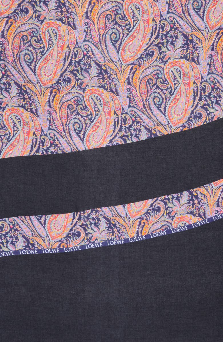 Loewe Liberty Stripe Paisley Scarf, Alternate, color, 