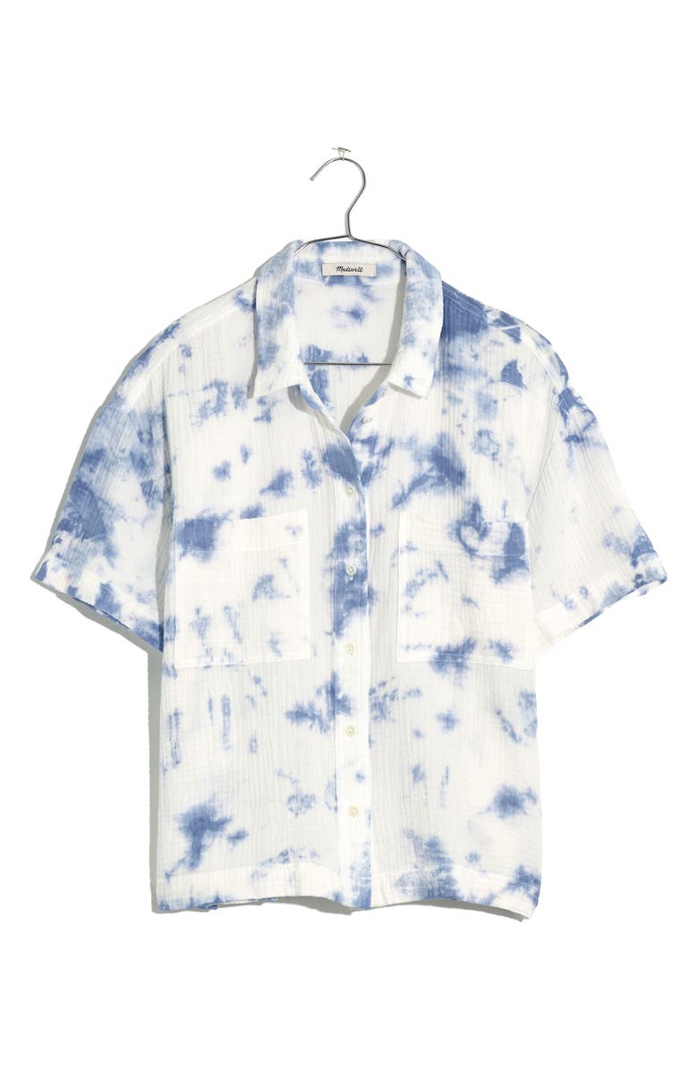 Madewell Safari Tie Dye Gauze Shirt, Alternate, color,