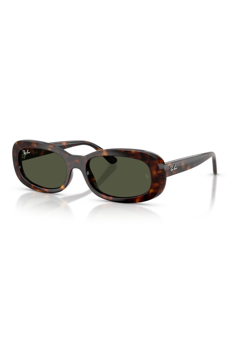56mm Oval Sunglasses, Alternate, color, HAVANA