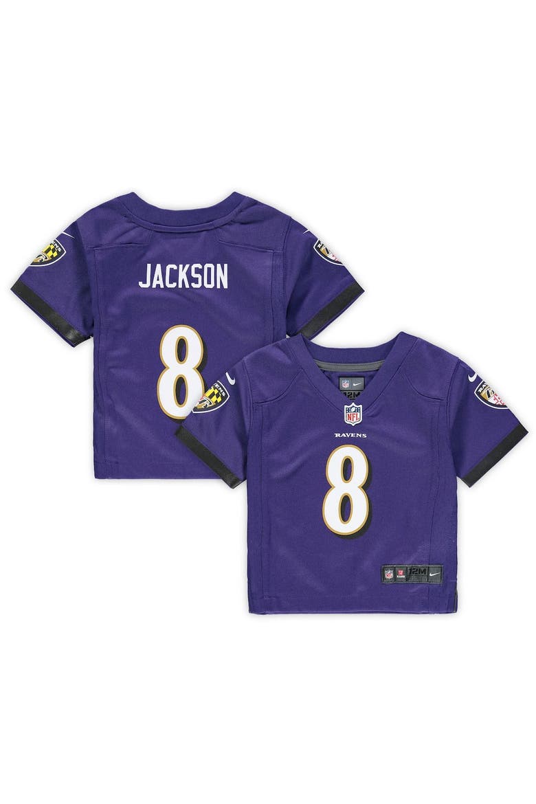 Infant Nike Lamar Jackson Purple Baltimore Ravens Game Jersey, Main, color, PURPLE