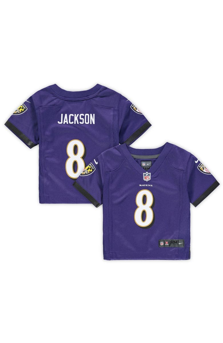 Nike Infant Nike Lamar Jackson Purple Baltimore Ravens Game Jersey, Main, color, Purple