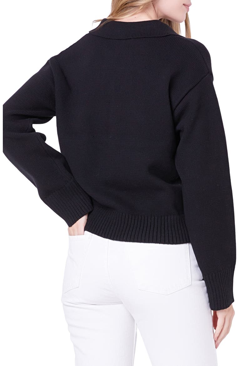 Rib Sweater, Alternate, color, BLACK